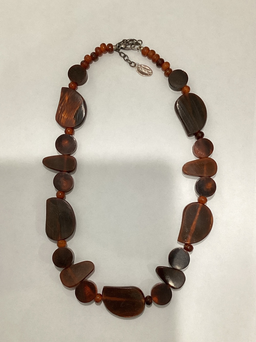 Brown Artisan Beaded Necklace